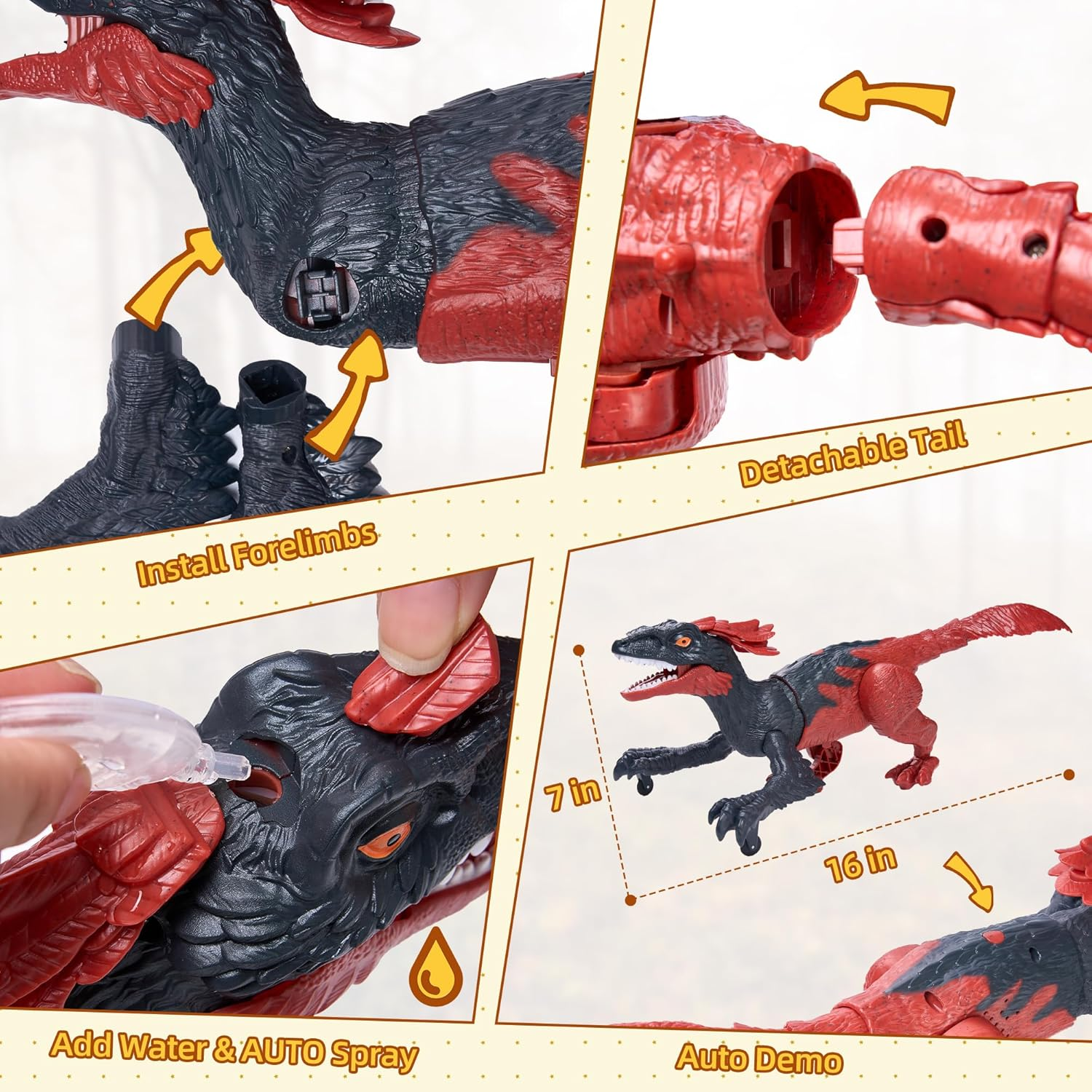 Therizinosaurus Remote Control Dinosaur Toys for Kids